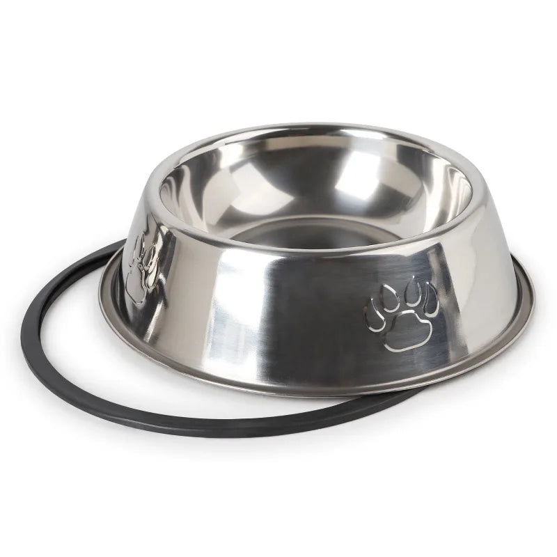 NanaTough Bowl – Premium Stainless-Steel Dog Bowl with Non-Slip Base & Spoon-5