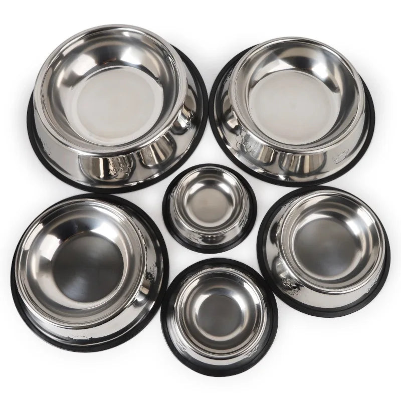 NanaTough Bowl – Premium Stainless-Steel Dog Bowl with Non-Slip Base & Spoon-4