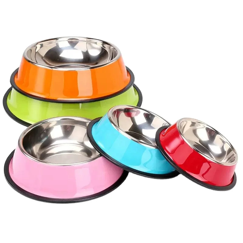 NanaTough Bowl – Premium Stainless-Steel Dog Bowl with Non-Slip Base & Spoon-0