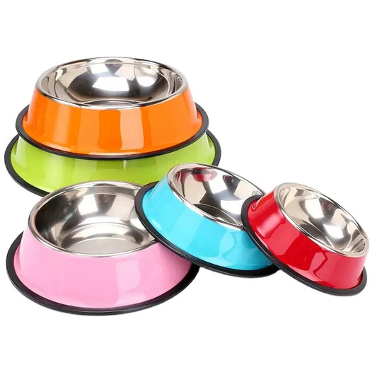 NanaTough Bowl – Premium Stainless-Steel Dog Bowl with Non-Slip Base & Spoon-0