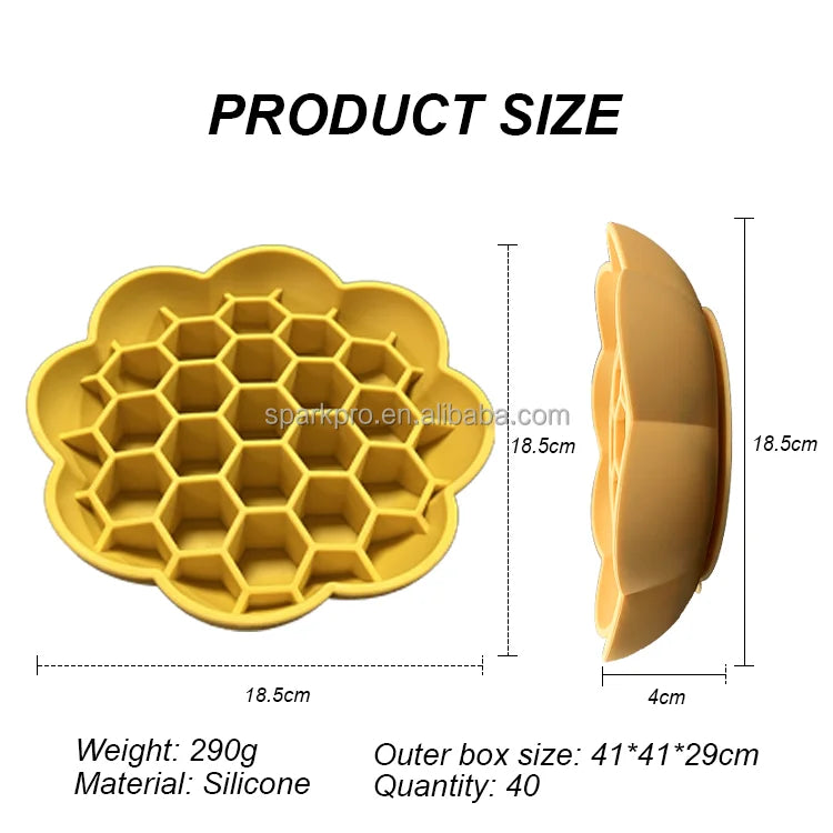 Nana’s Sun-Slow Feeder – Silicone Slow Feeder Dog Bowl for Healthy Eating & Bloat Prevention-5