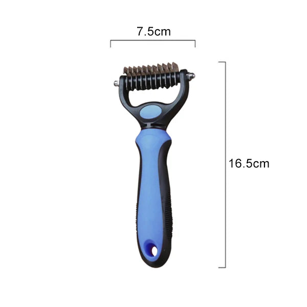 Pet Hair Remover Comb for Cats 2-Sides Dematting Tool for Dogs Cat Pets Grooming Brush Cat Hair Remover Brush 17 Gears Dog Brush-8