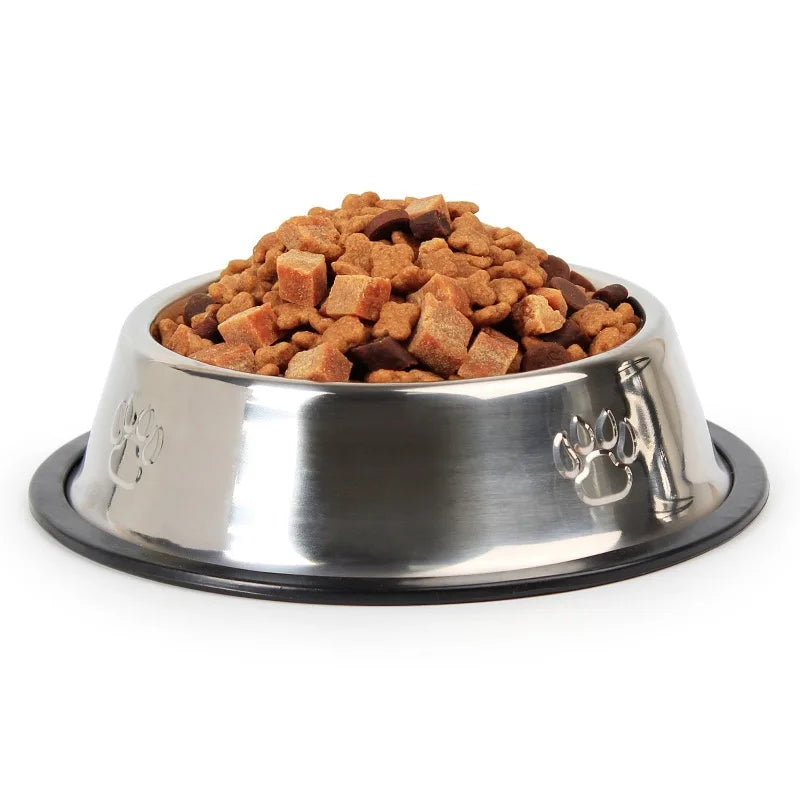 NanaTough Bowl – Premium Stainless-Steel Dog Bowl with Non-Slip Base & Spoon-1