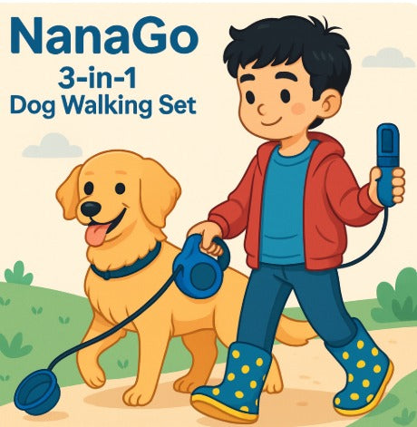 NanaGo - 3-in-1 Dog Premium Walking Set