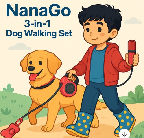 NanaGo - 3-in-1 Dog Premium Walking Set