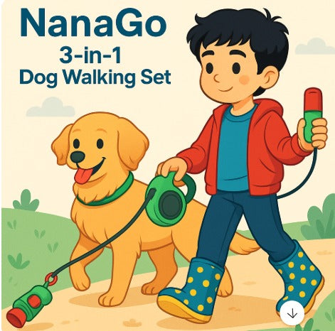 NanaGo - 3-in-1 Dog Premium Walking Set